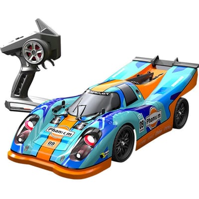 Afstandsbediening Driftauto Afstandsbediening Auto 1/16 2.4GHz 45km/u Volledige Schaal 4WD Afstandsbediening Race 1 battery blauw