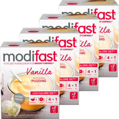 Modifast Intensive | Pudding Vanille | 4 Stuks | 4 x 440 g