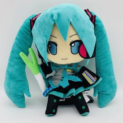 Nieuw 25cm Japanse Anime Pluche Gevuld Speelgoed iHasune~ Miiku Pluche Pop Zacht Kussen Toekomstige Pop Schattig Kerstcadeau voor Kinderen black