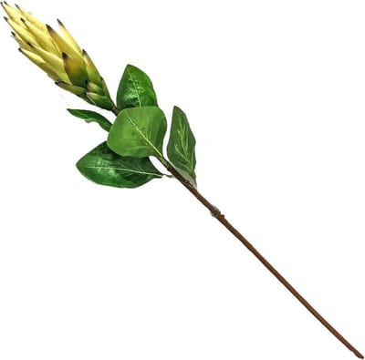Kunstbloem Protea geel