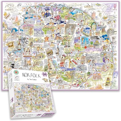 Puzzel van 1000 Stukjes met Engelse Kuststreek Thema