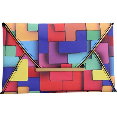 Sacs Pochette Couleur Arc-en-ciel Tendance Pour Femmes Sacs à Main et Portefeuilles de Créateur Nouveau Sac à Main Enveloppe Dames Poche Téléphone 28x18x2cm blue