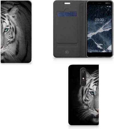 Standcase Hoesje voor Nokia 5.1 (2018) Hoesje maken Tijger