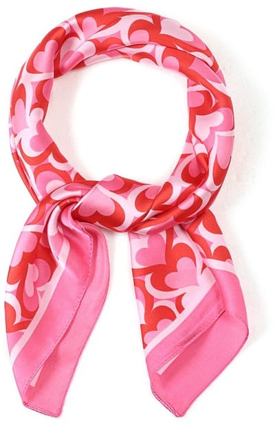 She life style - Zomersjaal met hartjesmotief - 70 x 70 cm
