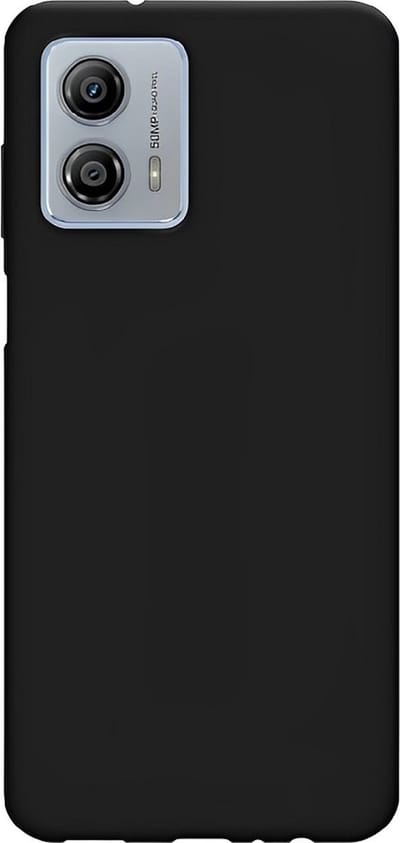 Siliconen Back Cover hoesje geschikt voor Motorola Moto G73 | TPU Case Backcover Beschermhoes | Softcase Achterkant | Zwart