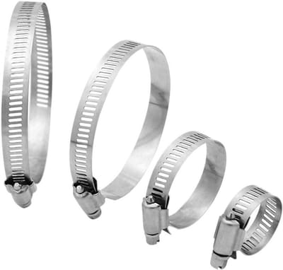 Verstelbare Slangklemmen 12 Stuks - RVS Slangklemmen voor Water, Gas en Siliconen Slangen 6-165mm en 16-25mm Toepassingen