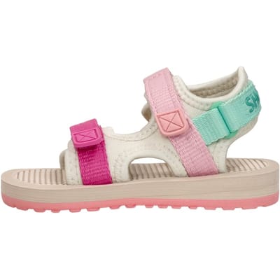 Shoesme Beige Lichtgewicht Sandaal - Sandalen Kind - Meisjes - Beige Pink Green - Spandex - Maat 23