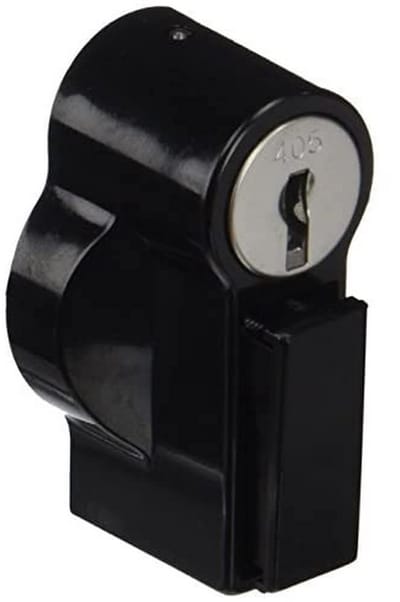 Externe handgreep - Cilinderslot grendel - Veilige afsluiting - Robuust metalen ontwerp - 8x9x3 cm - Meerkleurig