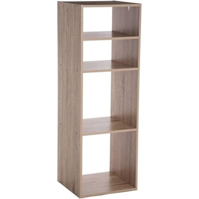 5five Opbergkast met 4 Planken - Houtkleur, 34,5 x 32 x 100,5 cm