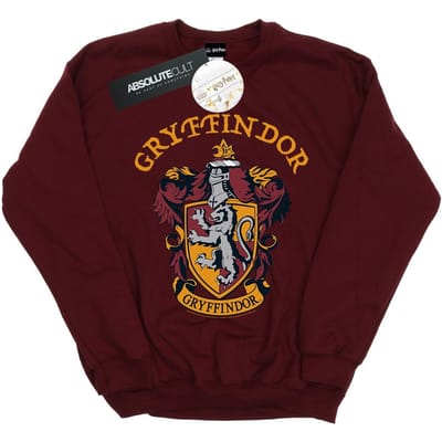 Harry Potter Dames/Dames Gryffindor Crest Sweatshirt (Bourgondië)