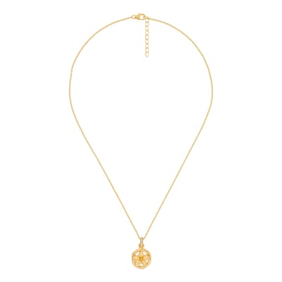 Orphelia Dames 925 Sterling Zilveren Ketting met Hanger - Goud ZH-6029/1
