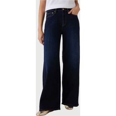 GUESS  Eco Bellflower Cachemire Dark Maat: W24L34 | Wijde Broeken Outlet | Dames | Blauw