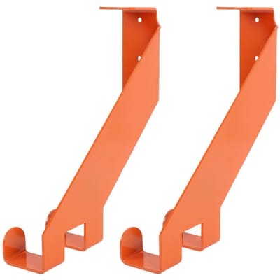 2PCS Tronçonneuse    Support Mural en Acier Inoxydable Support Robuste pour Tronçonneuse Rangement de Garage   pour Atelier à Domicile Orange orange