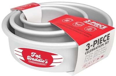 Ronde Bakvormen Set voor Mini Taarten - 3-delige Set, Perfect voor Feestjes