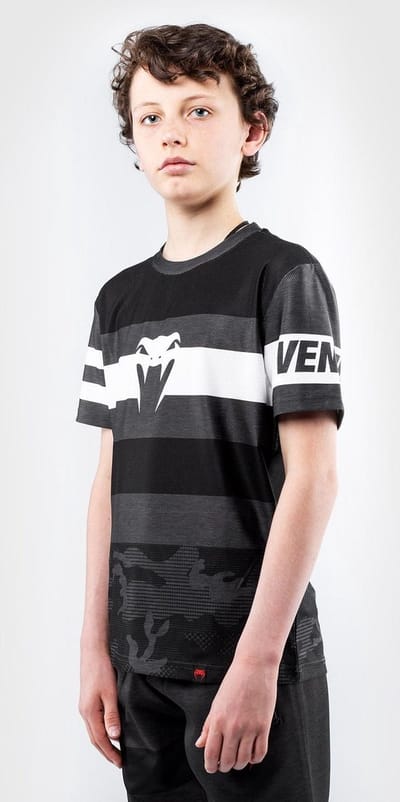 Venum Bandit Kids Dry Tech T-shirts Zwart Grijs - Kids - 8 Jaar