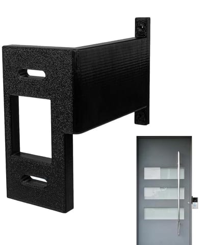Deurbel Uitbreiding - Camera Houder - Beveiliging Huis - Groothoek Zichtbaarheid - 15 x 11 x 5 cm - Zwart
