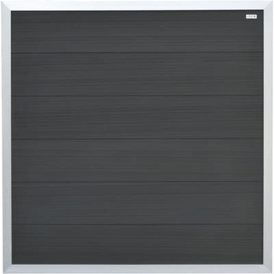 Intergard Tuinscherm antraciet schutting composiet 180x180cm