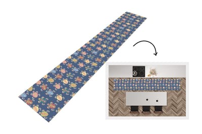 Keukenloper - Loper keuken - Patronen - Schildpad - Dieren - 300x50 cm - Keukenloper vinyl