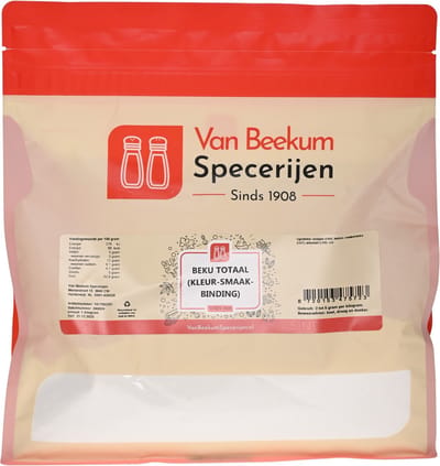 Van Beekum Specerijen - Beku Totaal (kleur-smaak-binding) - 1 KG (hersluitbare stazak)