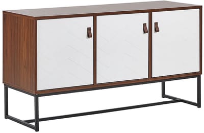 NUEVA - Sideboard - Wit/Donkerbruin - MDF