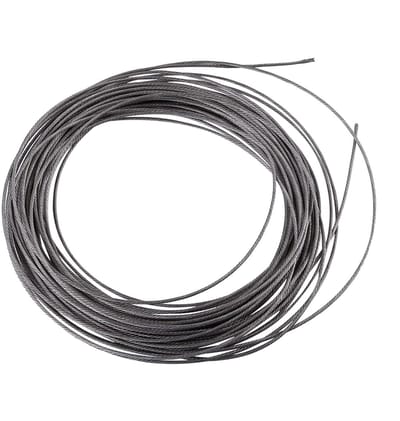 Roestvrijstalen kabel, flexibel en 15 meter lang, draaddiameter 1,5 mm, geschikt voor militair en persoonlijk gebruik van metaal.