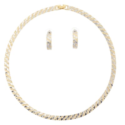 Behave – Sieradenset Ketting + Oorsteker – Goudkleur Zilverkleur – Klassiek – Nikkelvrij – Geschenkverpakking
