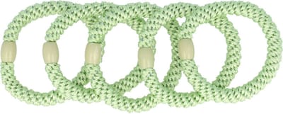 Haarsoires Haarelastieken Basic - Hair Tie - Lichtgroen - Set van 5 - Eenvoudige Haar Elastieken voor Dagelijks Gebruik