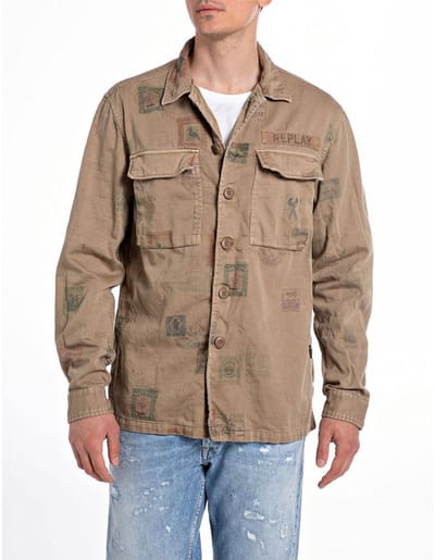 Replay M8366a.000.74944 Overshirt Bruin M Man