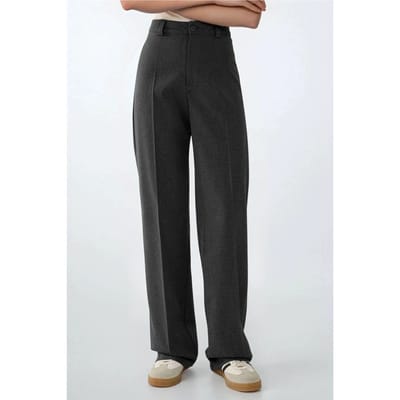 Hoge Taille Rechte Pijpen Broek
