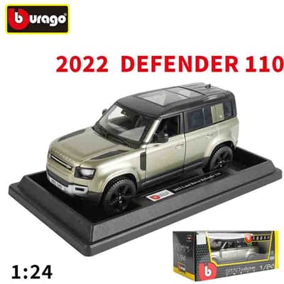 Bburago 1:24 Land Rover Defender 110 Die-casting Legering Auto Model Art Deco Collectie Speelgoed Cadeau Fabrieksautorisatie