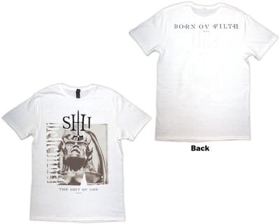 Behemoth - The Shit Ov God Sepia Parchment Heren T-shirt - S - Wit