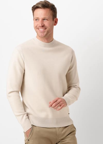 Dstrezzed Fell Mock Neck Truien & Vesten Heren - Sweater - Hoodie - Vest- Beige - Maat XL