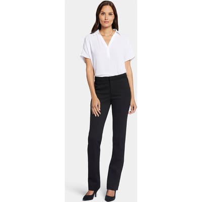 Slimme Broek in Ponte Knit | Zwart