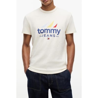 Tommy Hilfiger Regular Sailing Ss Tee Calico Größe: S | Bedruckte T-Shirts Outlet | Herren