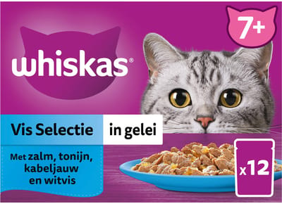 Whiskas 7+ Selectie in gelei - Vis - 24 x 85 g