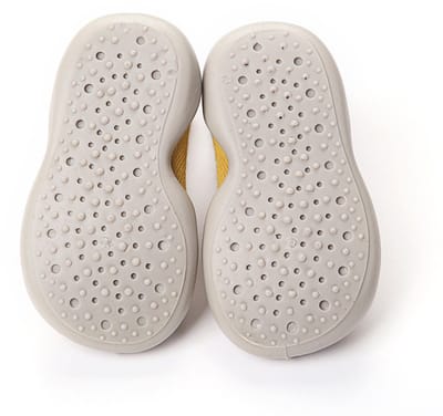 Jumalu Antislip Baby Schoentjes – Eerste Loopschoentjes 6-12 Maanden – Flexibele Babyschoenen met Rubberen Zool – Peuterschoenen Unisex – Geel Maat 20/21