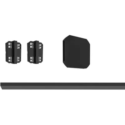 Eglo Track Plus Uitbreiding Zwart 1m Met Cover En Eindstuk