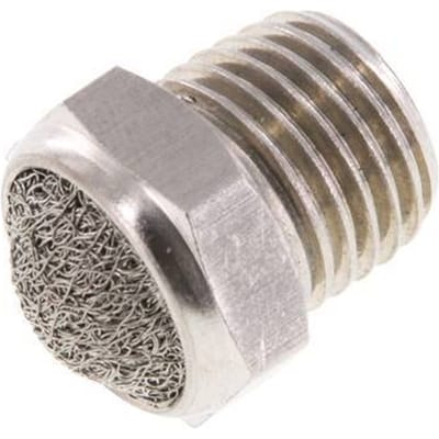 NPT 1/4'' Roestvrijstalen Compacte Pneumatische Geluiddemper 1.4301 Draadgaas