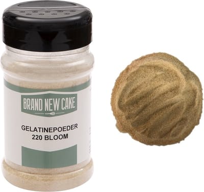 BrandNewCake® Gelatinepoeder 200gr - Gelatine 220 Bloom - Strooibus