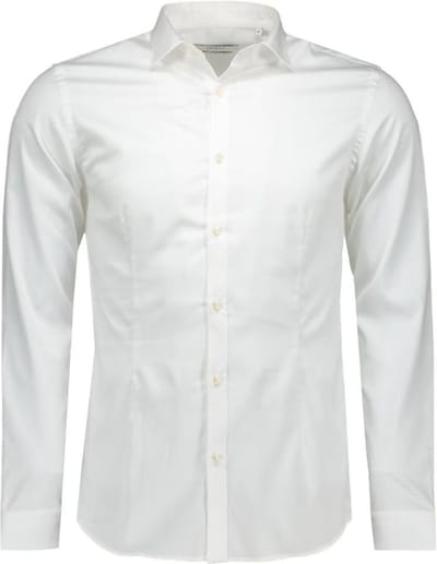 Jack & Jones Overhemd Jjprparma Shirt L/s Noos 12097662 White Mannen Maat - XL