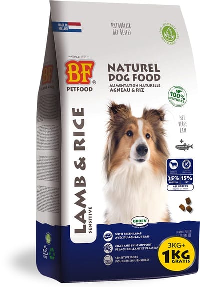 Biofood Lam-Rijst 12.5 kg + Rex zachte beloning lam