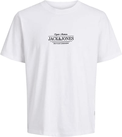 Jack&jones Jorcassis Minimal Tee Ss Crew Neck Bright White | Wit | Maat: XL