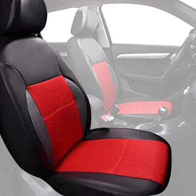 Autostoelhoes Set - Stoelbeschermers - Universele Pasvorm - Waterdicht en Slijtvast - 5 Delig - Rood
