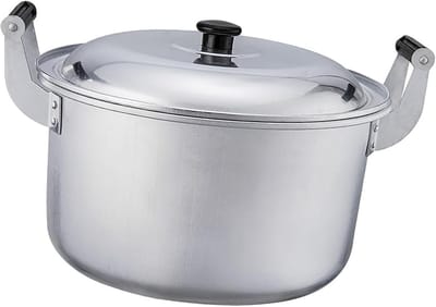 Aluminium Soeppan - Voorraadpot Kookpot - Gezinsgebruik Koken - Dubbele Handvatten - 32 x 26 x 18 cm
