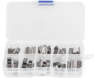 Dailygoods - 85-Delig IC-Assortiment met Opbergdoos voor Elektronische Projecten