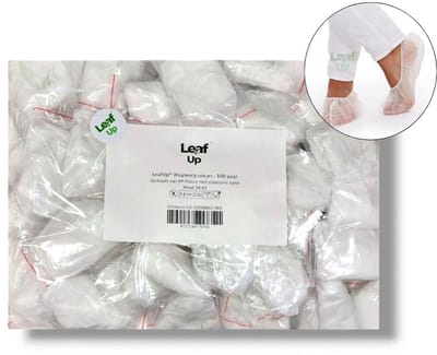LeafUp® Wegwerp Sokjes - Disposable Footies - Kousenvoetjes - Wit - 100 paar - maat 34-42