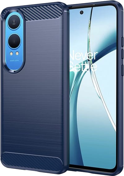 Hoesje geschikt voor OnePlus Nord CE 4 Lite - Techsuit Carbon Silicone Back Cover - Blauw