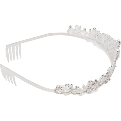 Couronne de mariée Argent Alliage ABS Belle Décorative Brillante Mariage Couronne de Princesse pour Fête