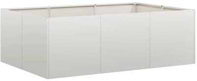 vidaXL Plantenbak 120x80x40 cm roestvrij staal