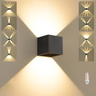 Wandlamp Up-Down Instelbaar IP65 Waterdicht voor Binnen en Buiten Warmwit